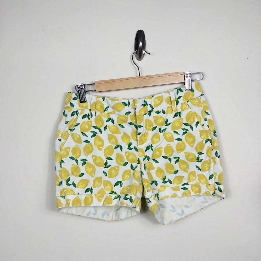 Lemon Print Shorts